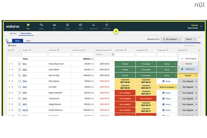 Katana is a modern Manufacturing Resource Planning (MRP) platform.